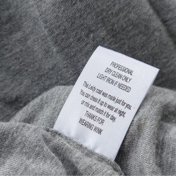 WInk Faux Fur Mixed Media Sweater Jacket Gray Tan XS GUC - Picture 4 of 9